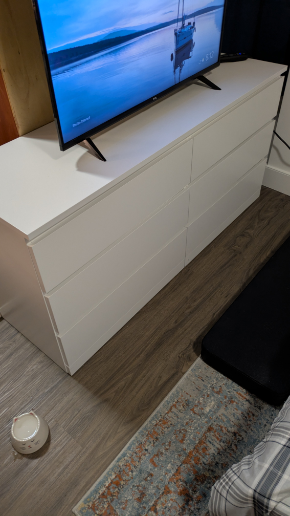 Ikea Malm White 6-Drawer Dresser