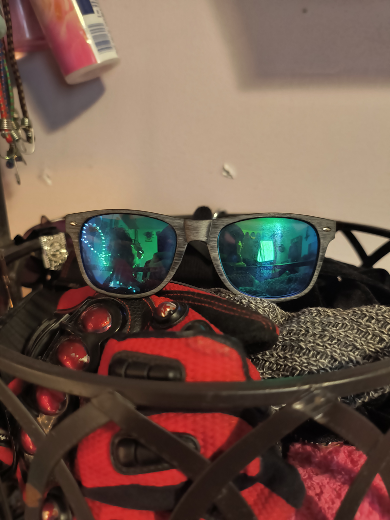 ShadyRays Wood Frame Sunglasses with Mirrored Lenses