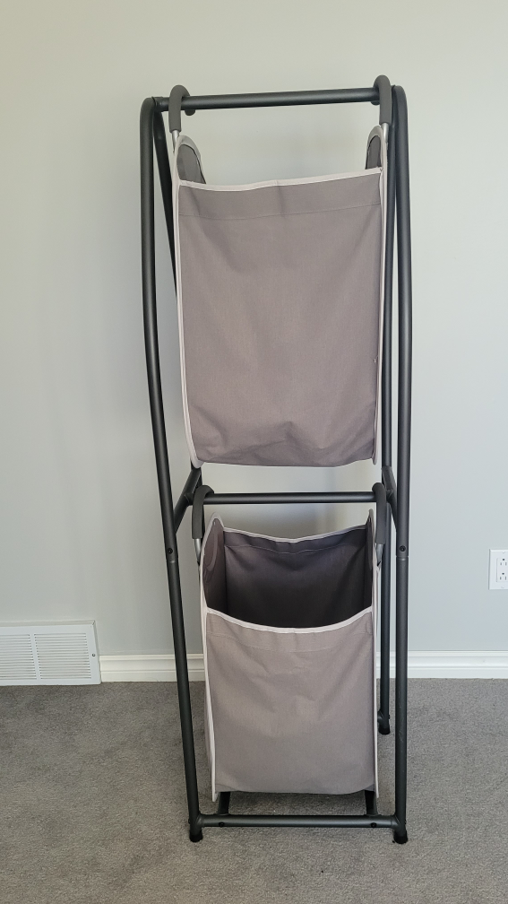 Double Laundry Hamper with Metal Frame