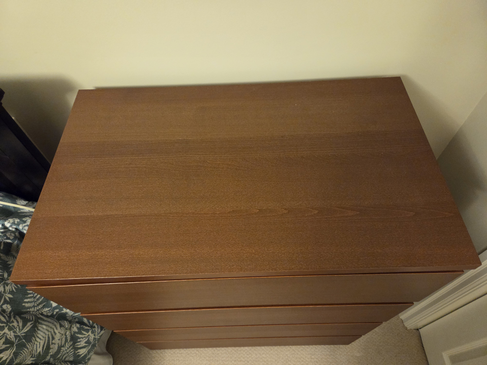 IKEA MALM 4-Drawer Chest - Brown - photo 3