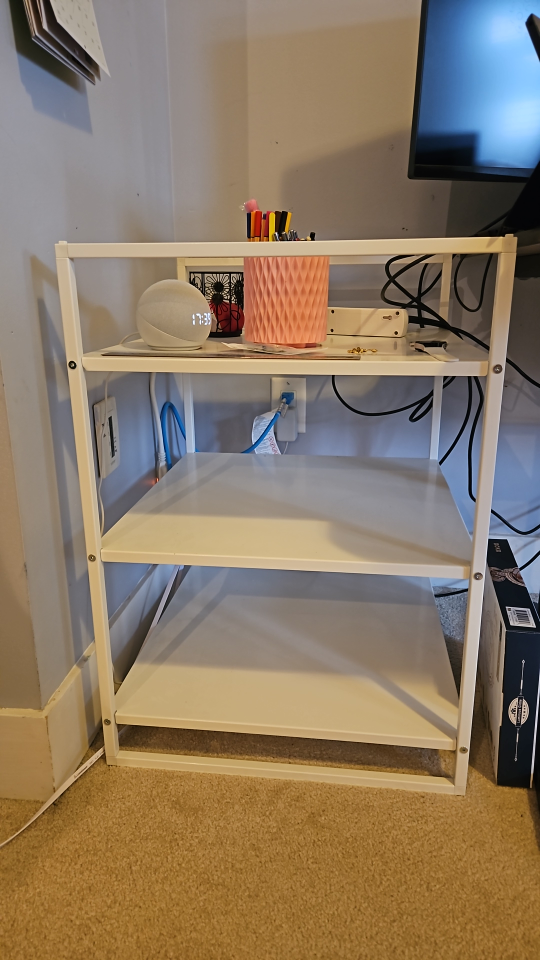 White 3-Tier Shelf Organizer (Steel) - photo 2