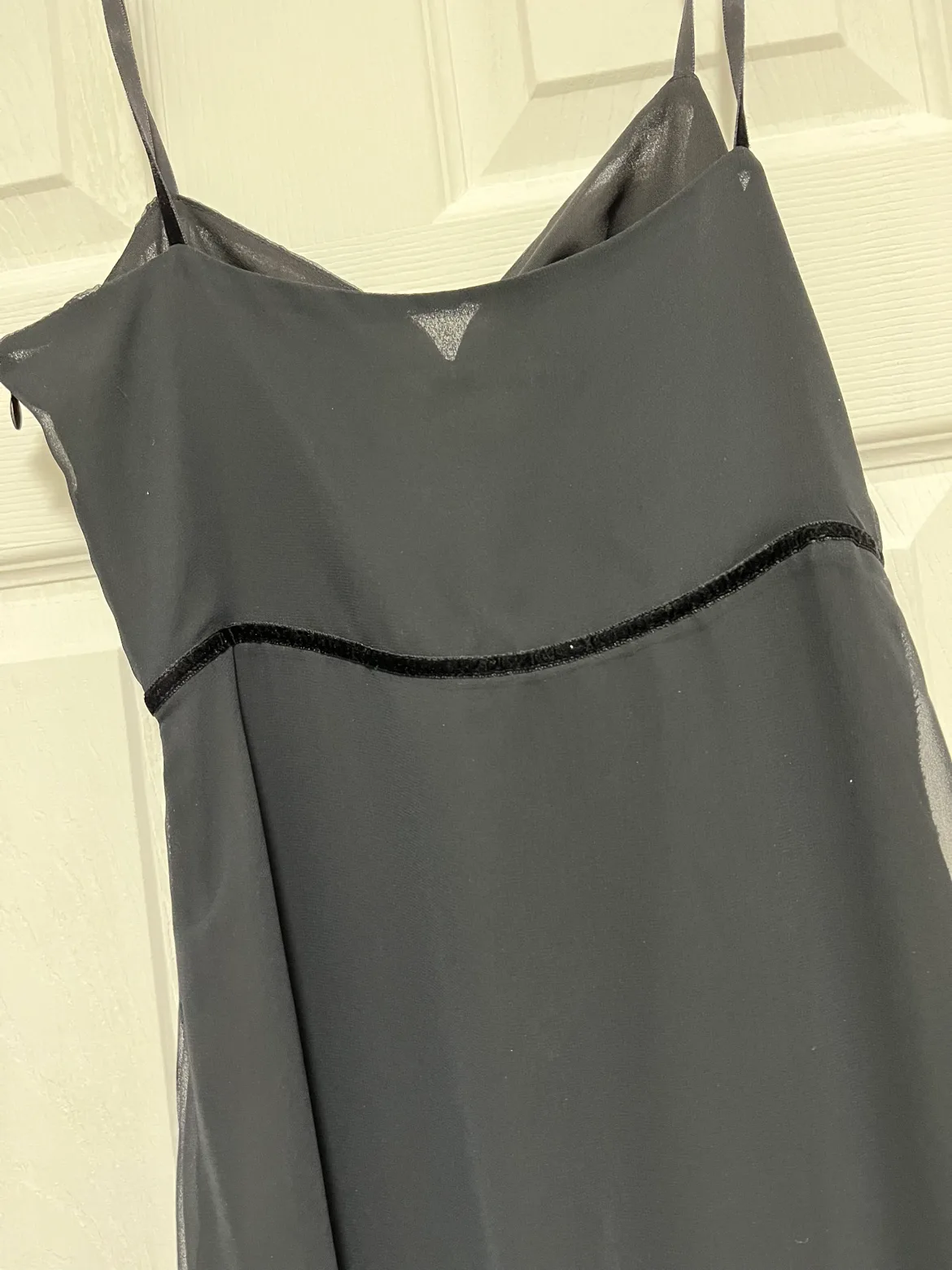 Black Chiffon Maxi Dress Size 4 image indicator(5)