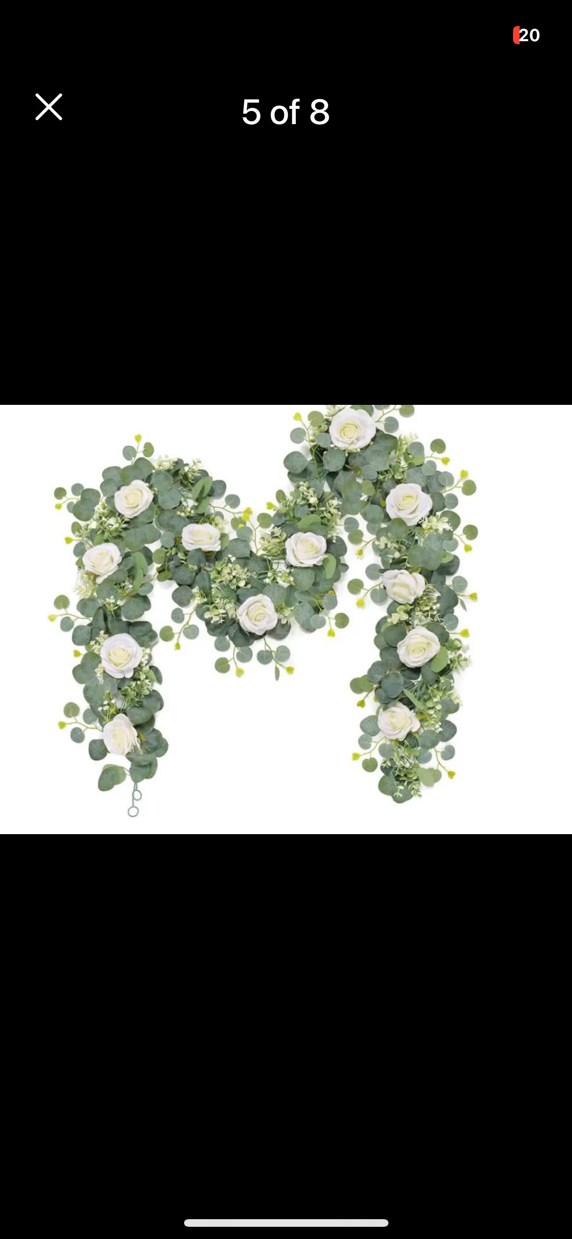 Wedding decor garland thumbnail