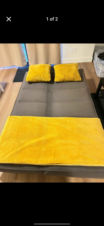 IKEA-Grey Sofa Bed - photo 2