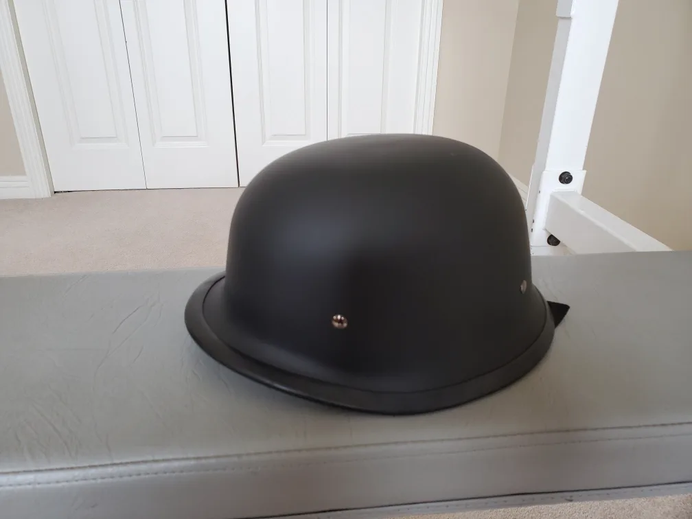 Classic German DOT Certified Motorcycle Helmet thumbnail