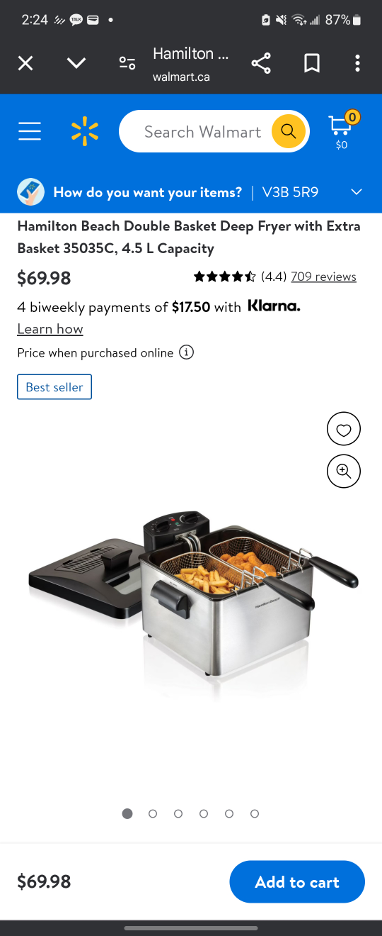 Hamilton Beach Professional-Style Deep Fryer with Double Baskets - photo 4