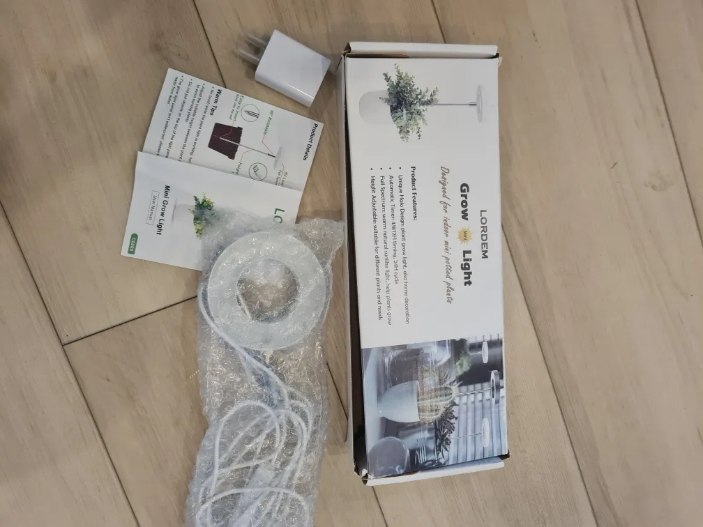 LORDEM Plant Grow Light with Adjustable Stand image indicator(9)