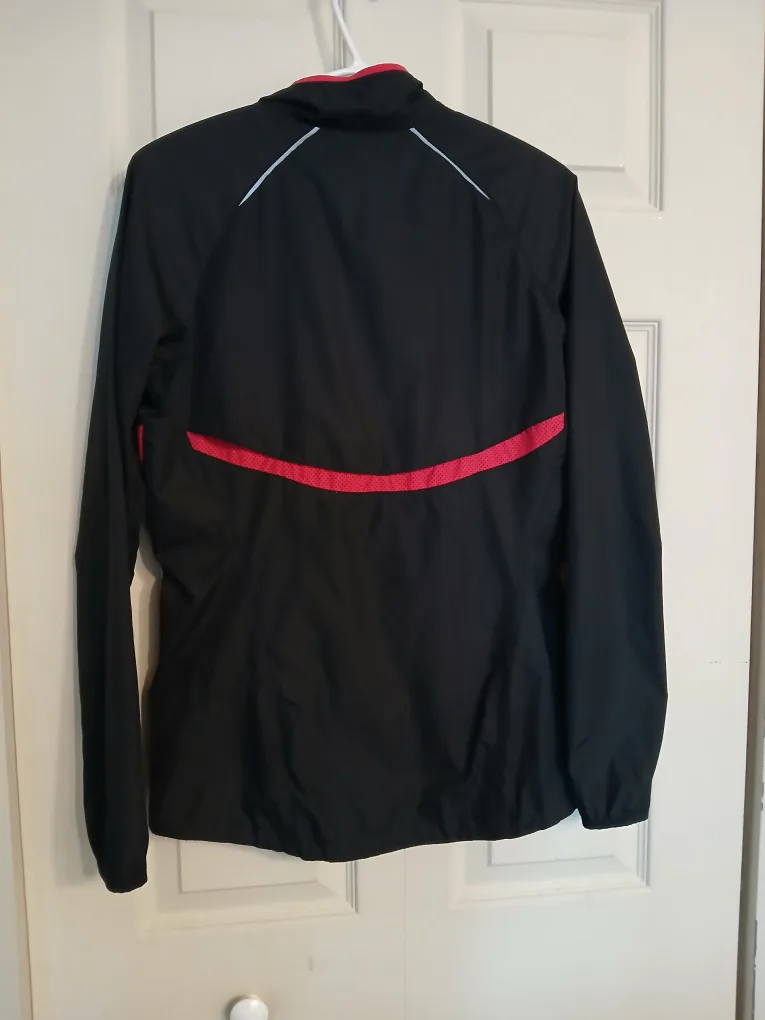 NIKE black and pink windbreaker / workout jacket, size small (S) image indicator(7)