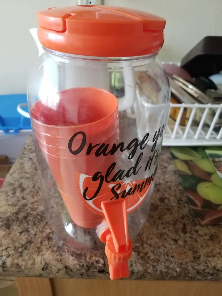 Orange You Glad It's Summer Beverage Dispenser image indicator(2)