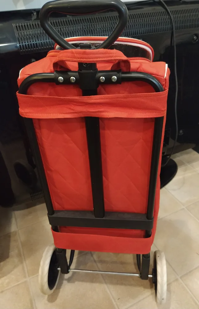 Red Rolling Shopping Cart image indicator(2)