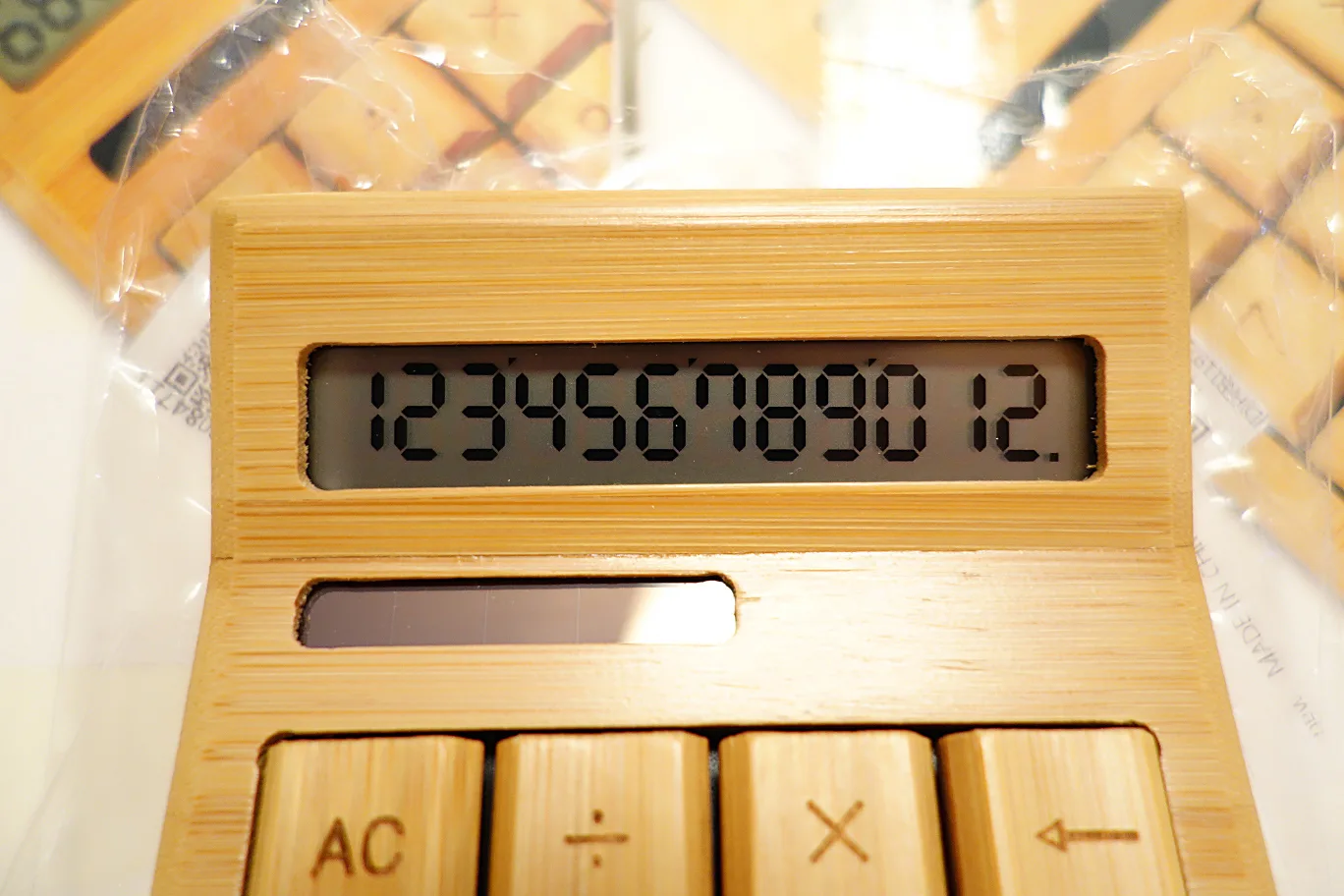NEW Bamboo Solar Calculator - 12 Digit Display image indicator(3)