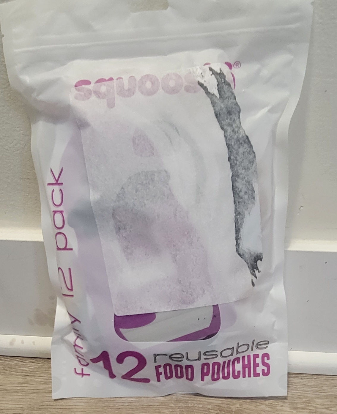 NEW Squooshi Reusable Food Pouch - Large 12 Pack - 5 oz. - photo 3