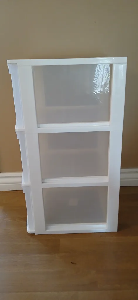 Three-Drawer Plastic Storage Unit image indicator(2)