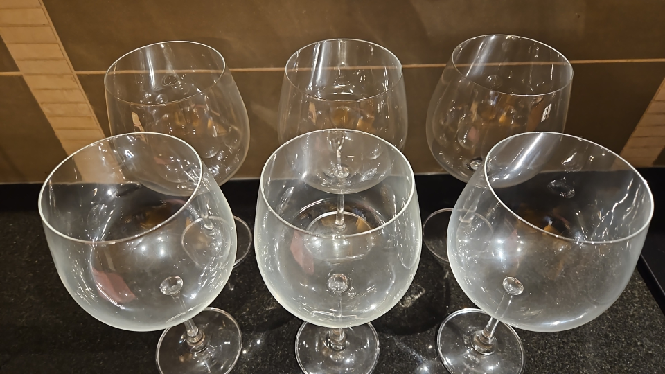 Set of Six Wine Glasses