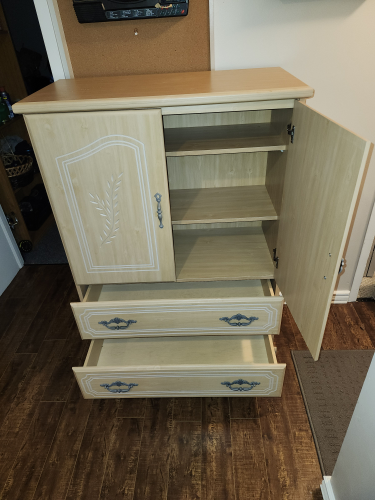 MFB Wooden Armoire with Drawers - photo 2