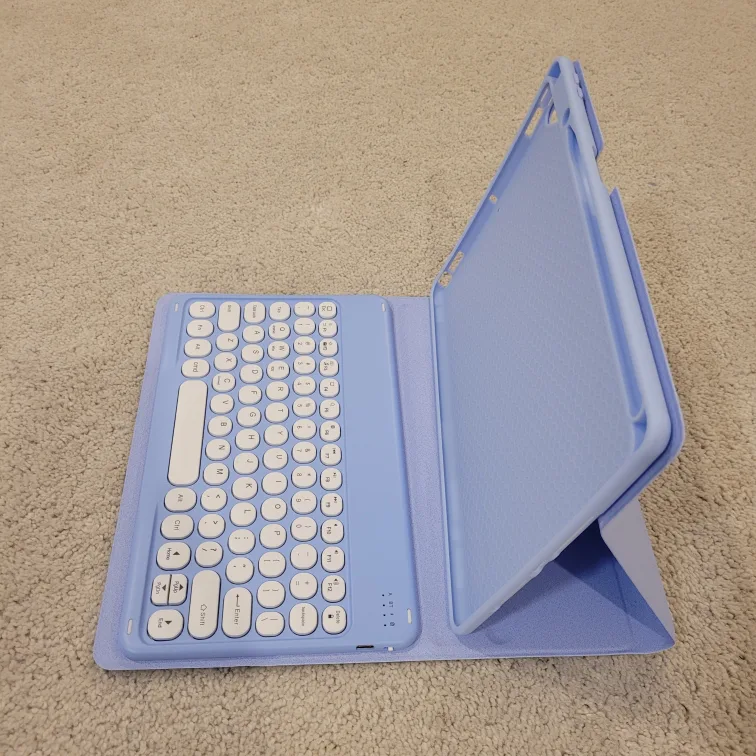 Bluetooth Keyboard Case for Tablet - Light Blue image indicator(3)