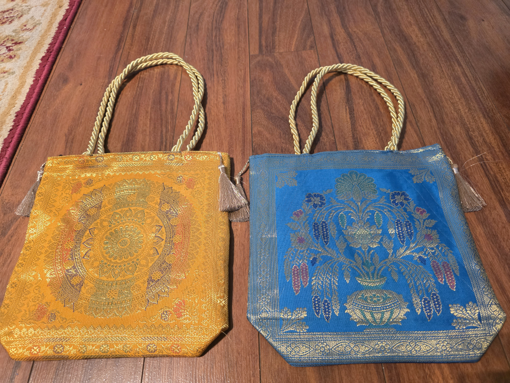 Set of Four Handbags - Purple, Blue, Yellow, and Teal - photo 3