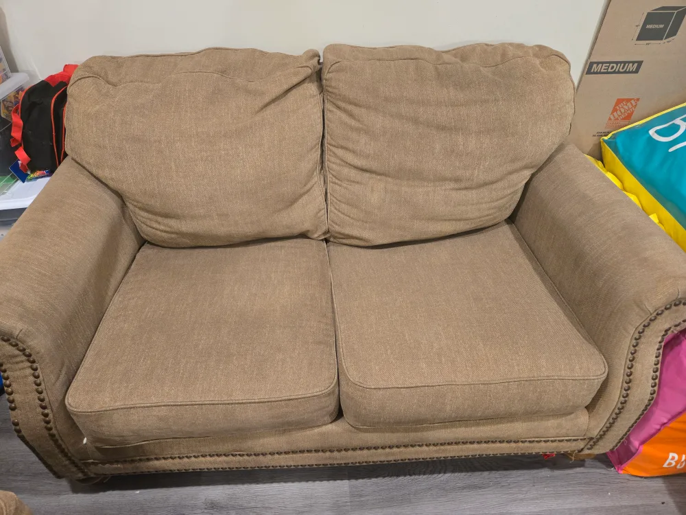 Beige Sofa and Loveseat Set image indicator(2)