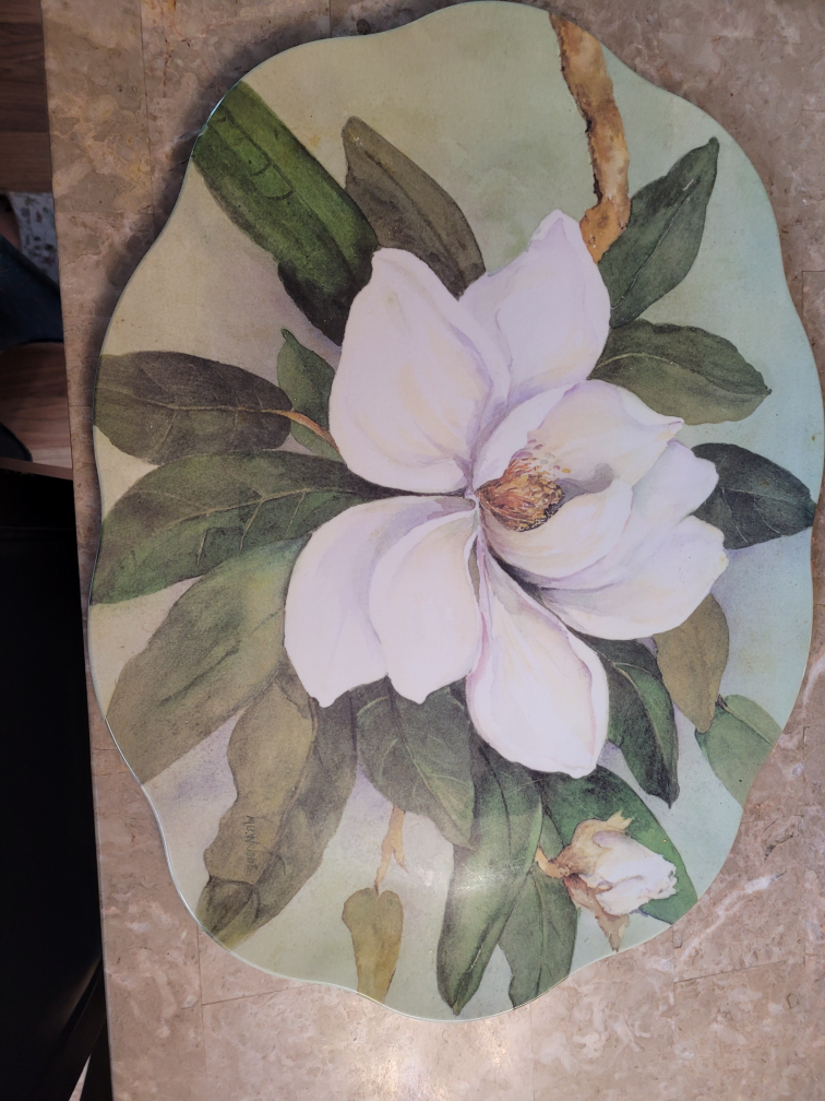 Magnolia Flower Plate