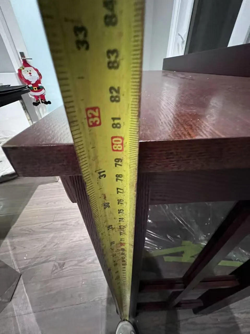 Dark Wood Curio Cabinet with Glass Doors image indicator(8)