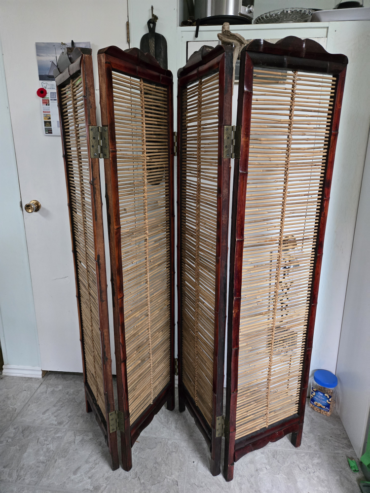 Four Panel Room Divider Screen