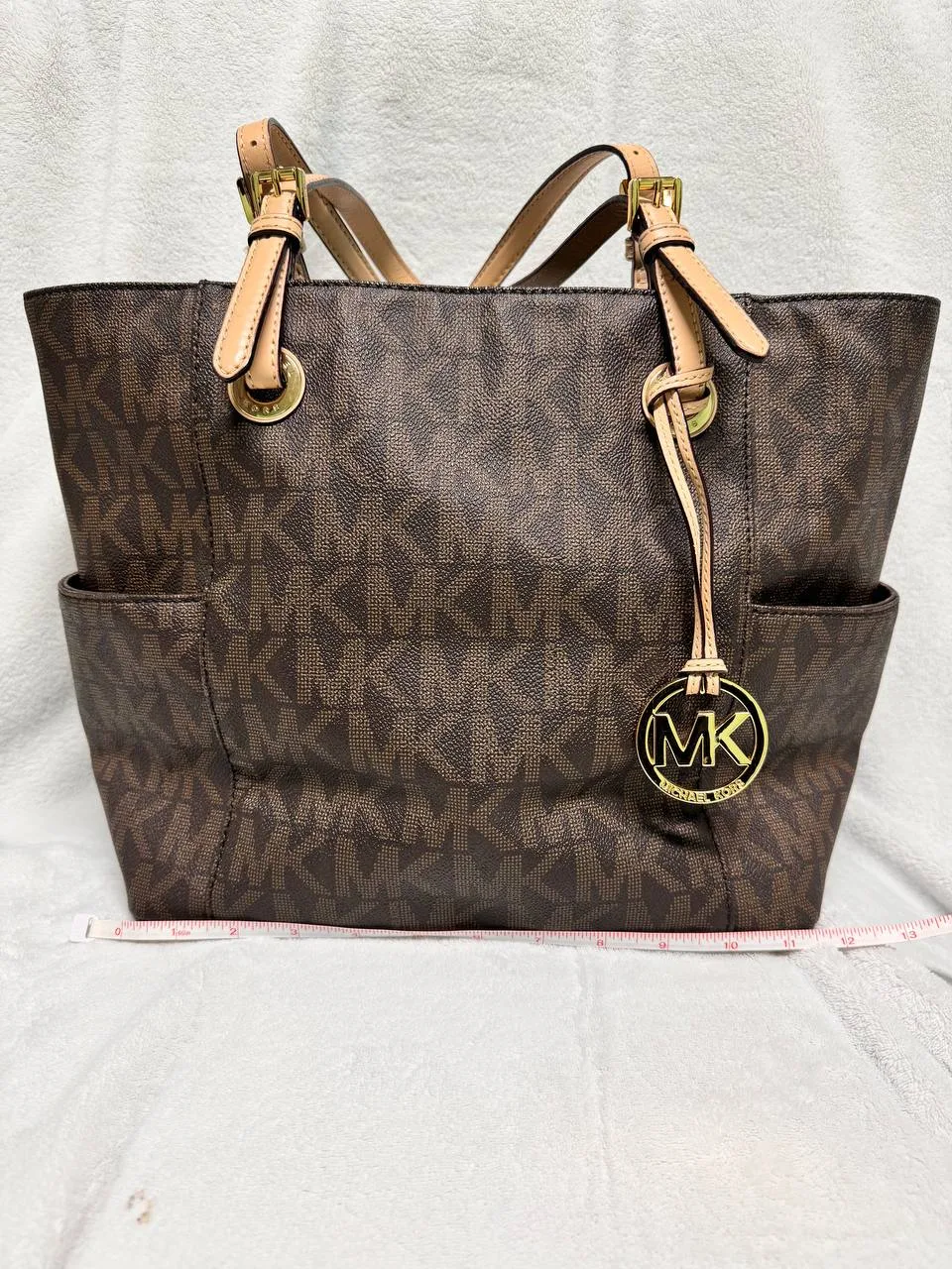 Michael Kors Brown Signature Tote Bag image indicator(2)