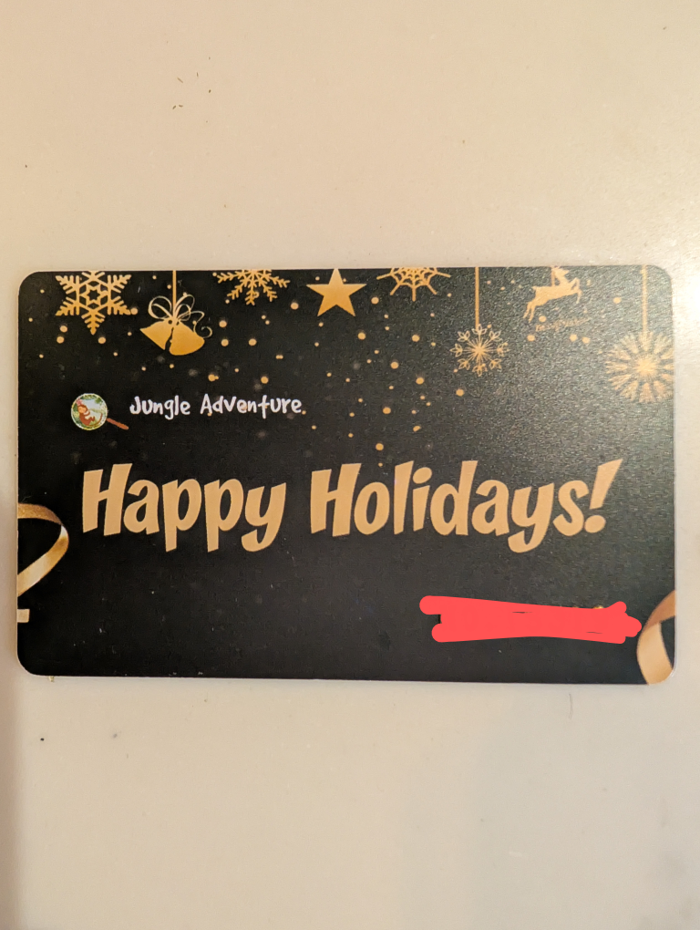 Jungle Adventure Kids Play area Gift Card $293