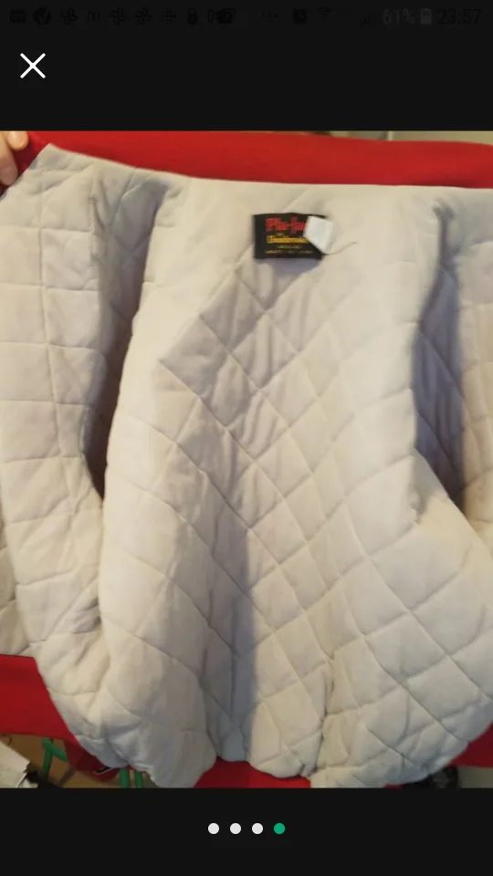 Vintage Red Satin Jacket with "Frank" Embroidery image indicator(10)