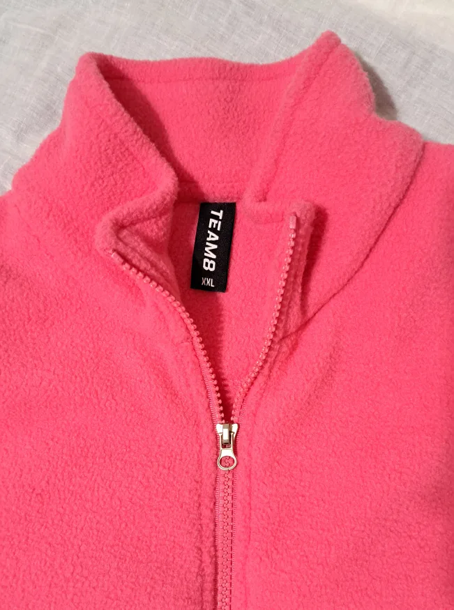 Women's Pink Fleece Jacket image indicator(2)