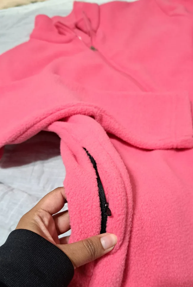 Women's Pink Fleece Jacket image indicator(4)