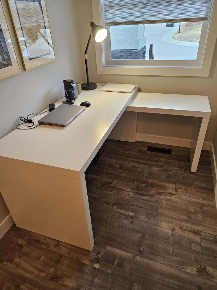 White Corner Desk