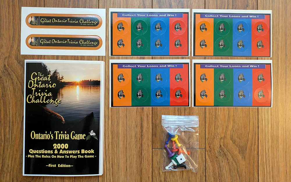 "The Great Ontario Trivia Challenge" - 100% COMPLETE, UNUSED image indicator(3)