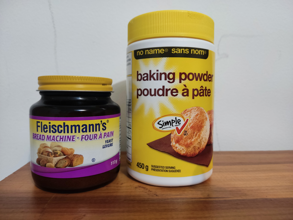 FREE items_Baking Powder , yeast and flour