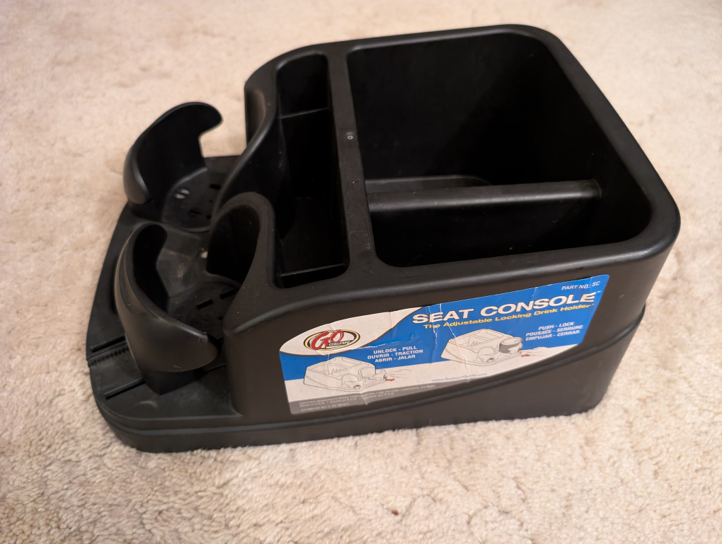 Adjustable Locking Drink Holder Seat Console