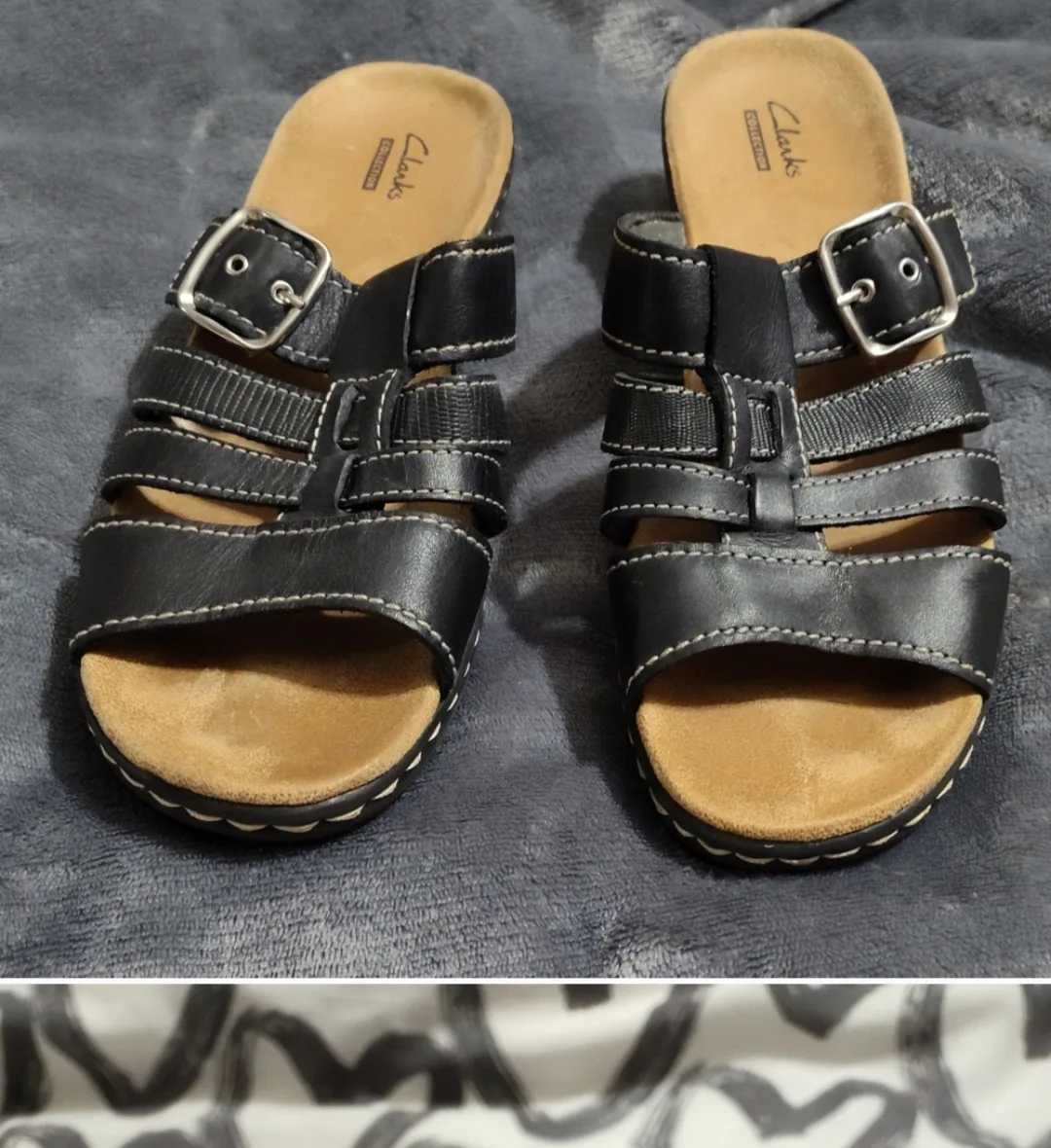 Clark's "Lexi" leather  sandals size 9 image indicator(2)