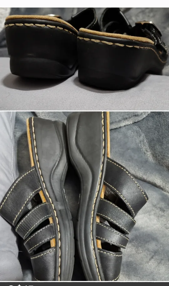 Clark's "Lexi" leather  sandals size 9 image indicator(3)