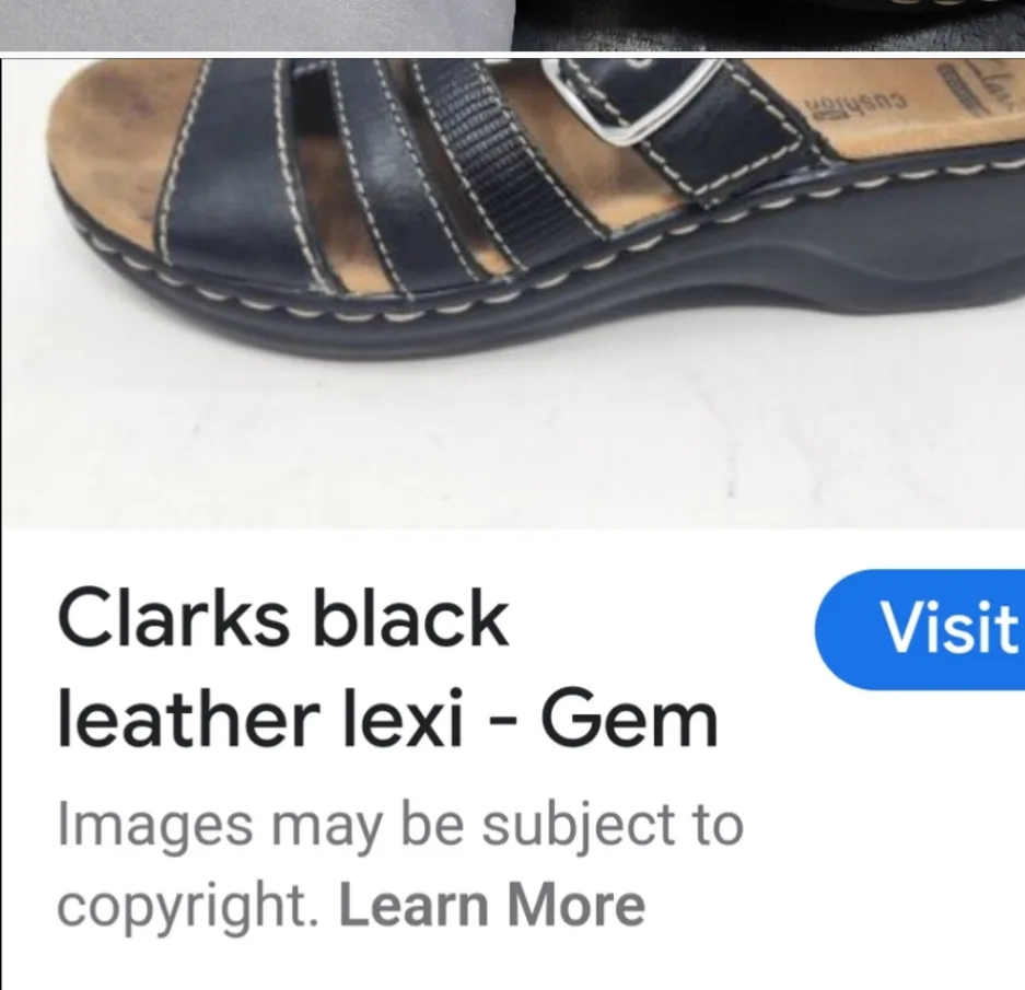 Clark's "Lexi" leather  sandals size 9 image indicator(5)