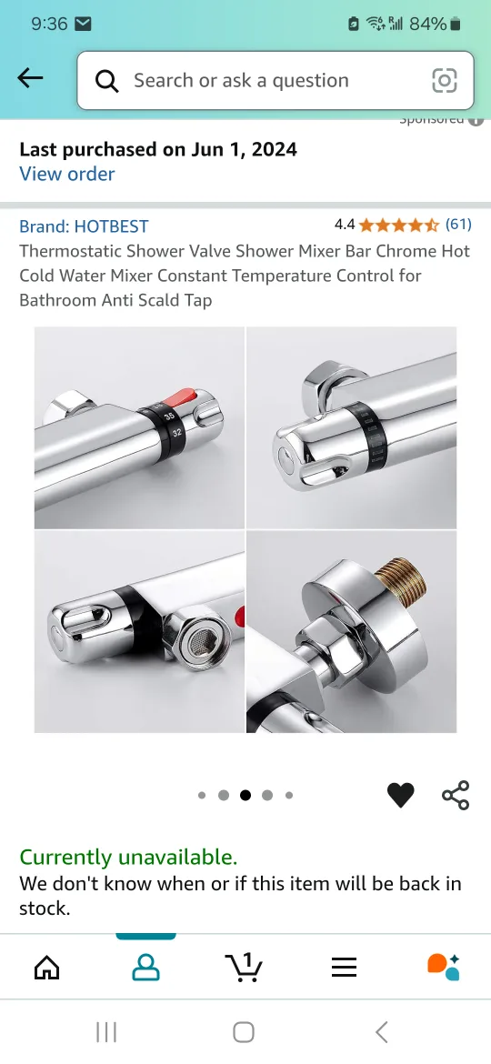 New in Box - HOTBEST Thermostatic Shower Valve image indicator(6)