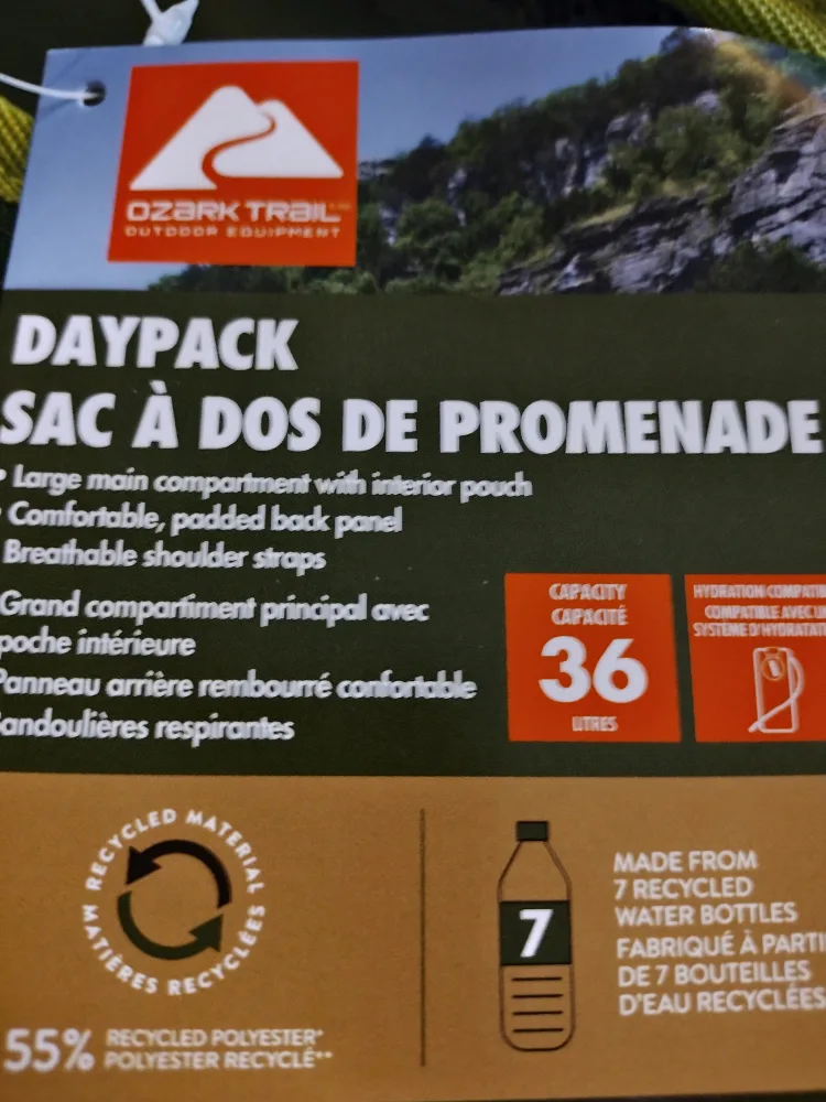 Ozark Trail 36 Litre Daypack - Green image indicator(3)