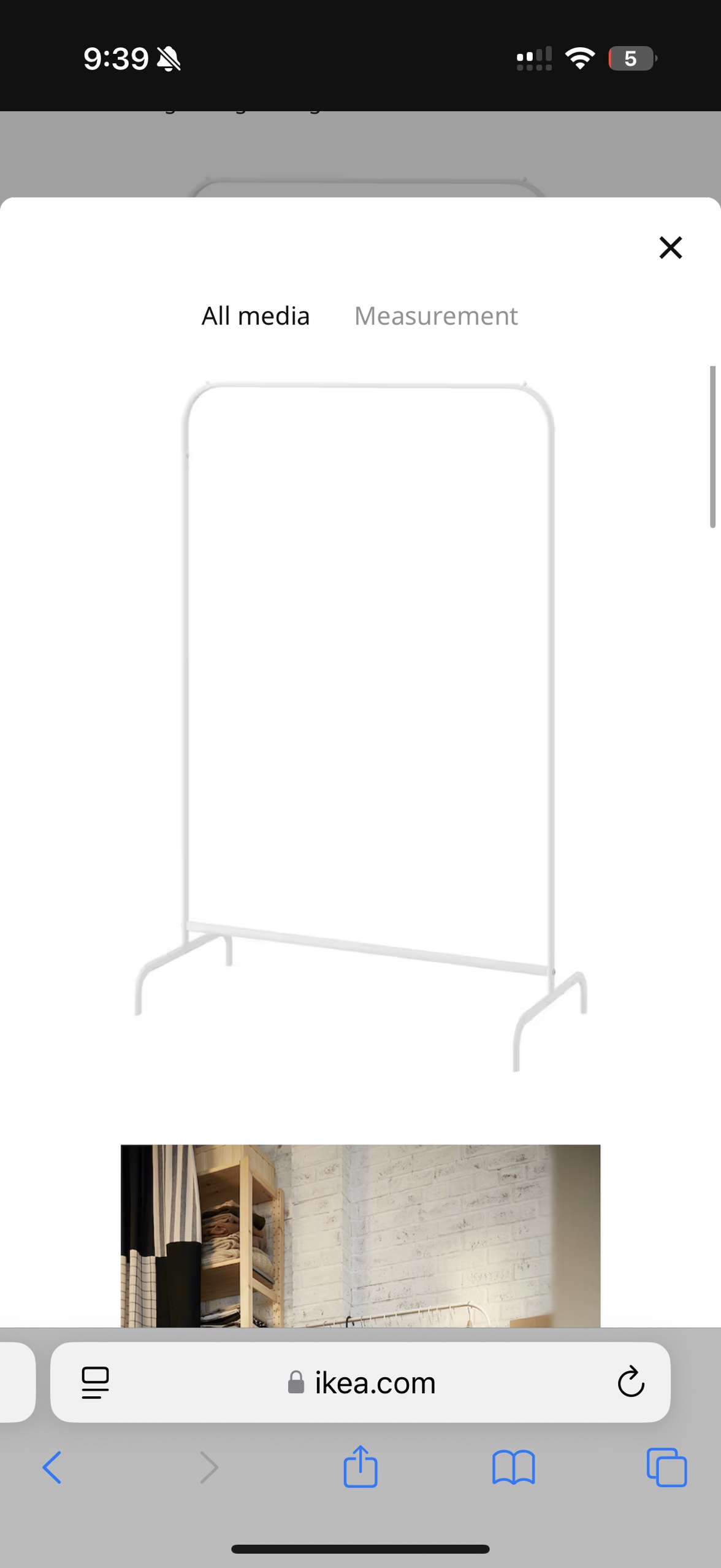 IKEA mulig clothes rack new - photo 2