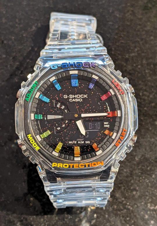 G-Shock CasiO ak Transparent Rainbow Watch - photo 2