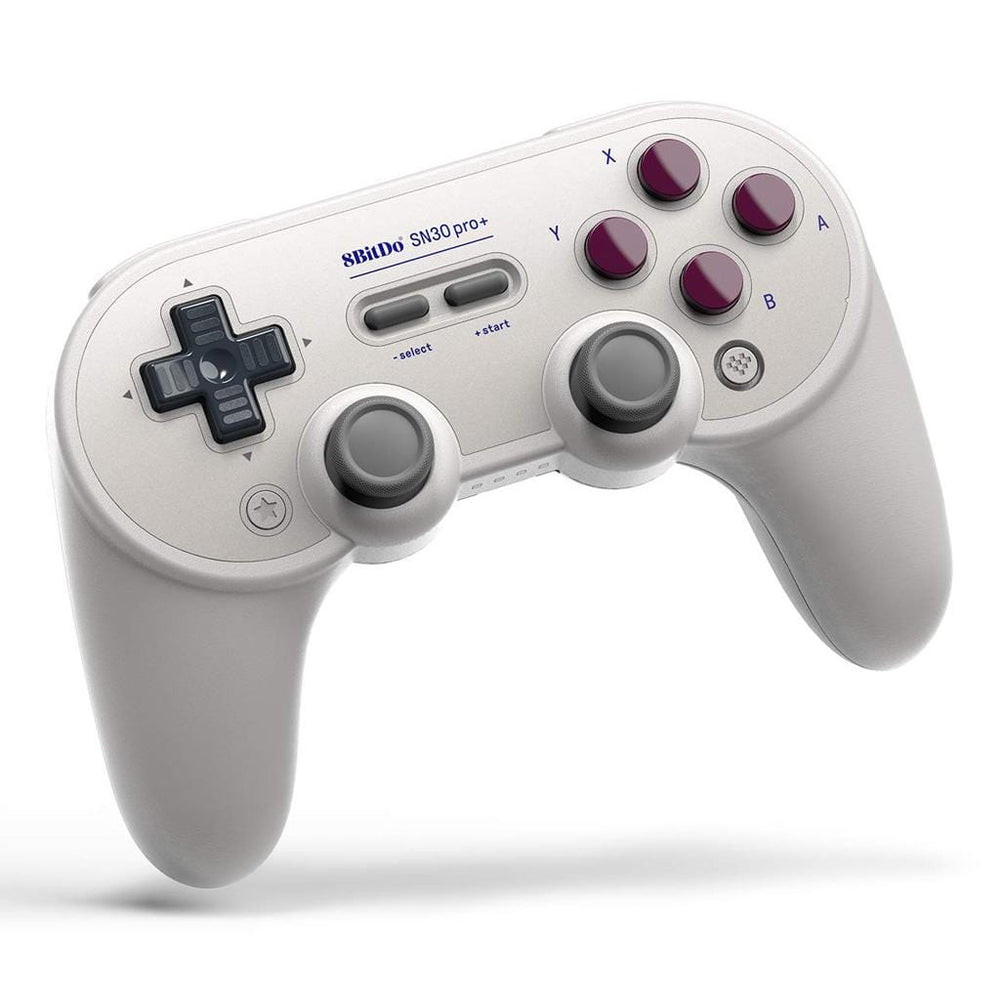 8BitDo SN30 Pro+ Wireless Bluetooth Game Controller - Off-White