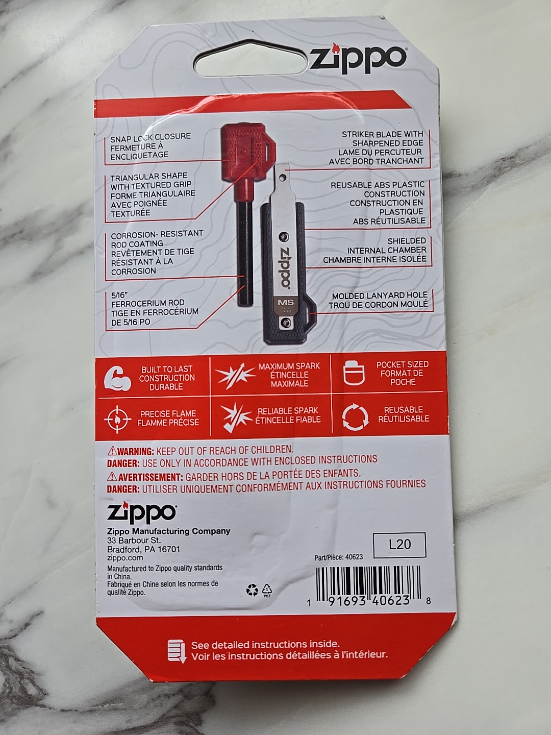 Zippo Mag Strike Ferrocerium Rod Fire Starter - photo 2
