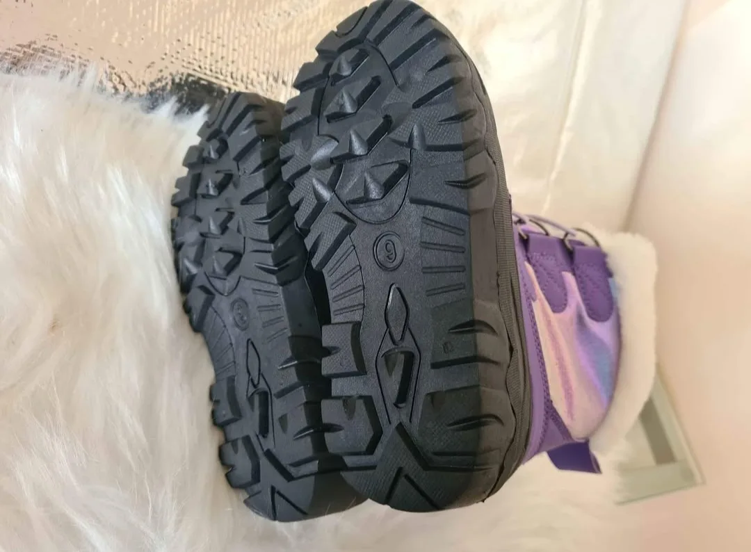 Girls' Purple Winter Boots Size 9 image indicator(6)