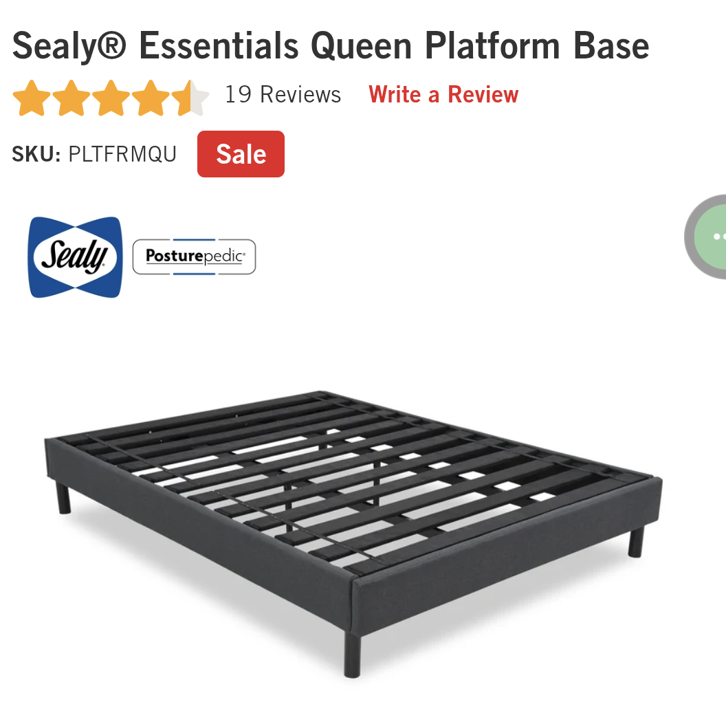 Sealy Essentials Queen Platform Base - photo 2