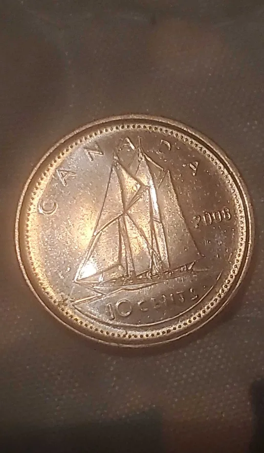 2008 Canadian 10 Cent Coin image indicator(2)