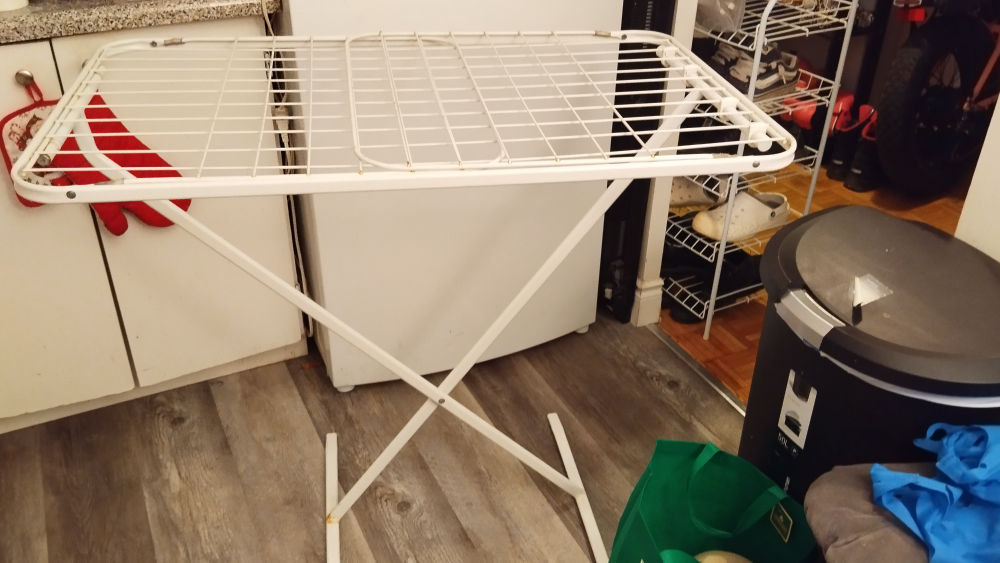 White Foldable Clothes Drying Rack - photo 3