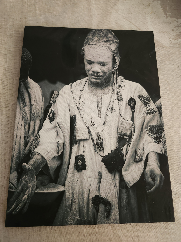 Black and White Canvas Print of a Person