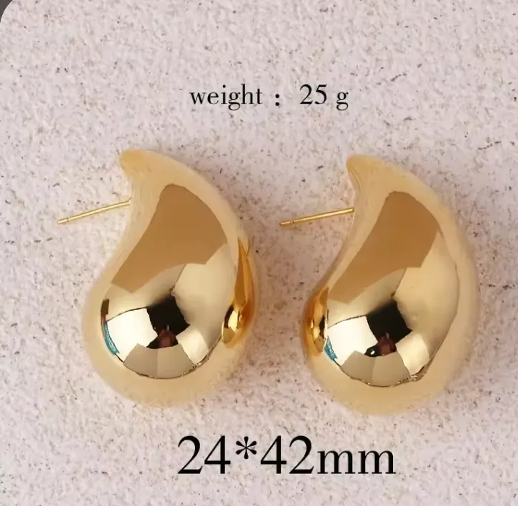 Gold Teardrop Earrings image indicator(3)
