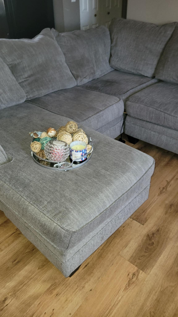 Gray Sectional Sofa with Chaise Lounge - photo 3